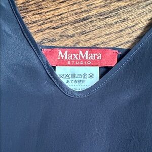 MaxMara Studio Black under dress layer Sz 0 NEW